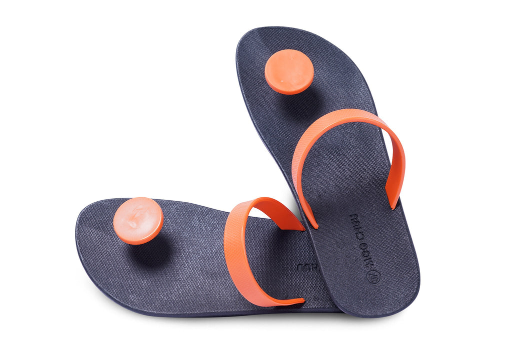 Sweety Dot Black Sole Orange Strap
