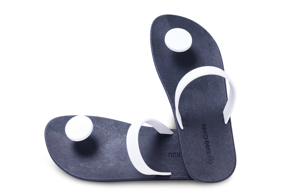 Sweety Dot Black Sole White Strap
