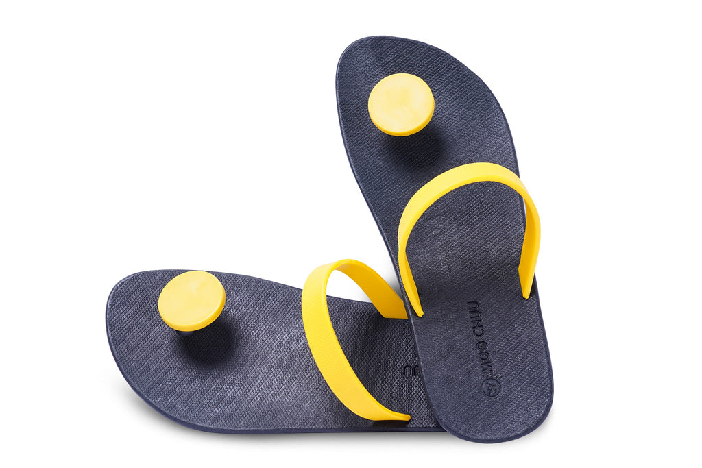 Sweety Dot Black Sole Yellow Strap