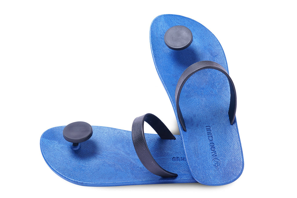 Sweety Dot Blue Sole Black Strap