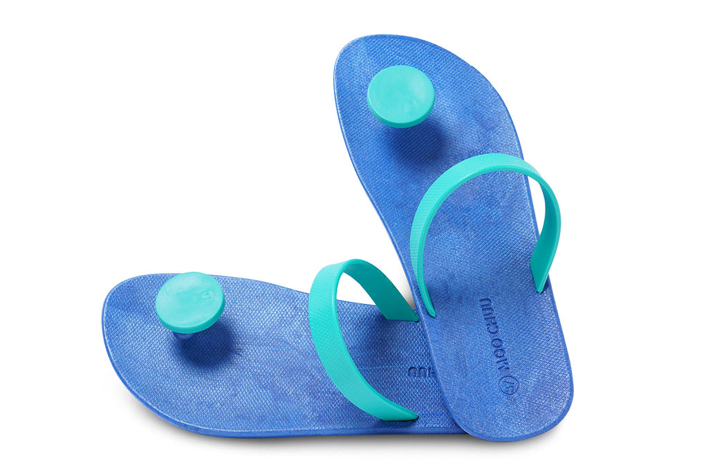 Sweety Dot Blue Sole Green Strap