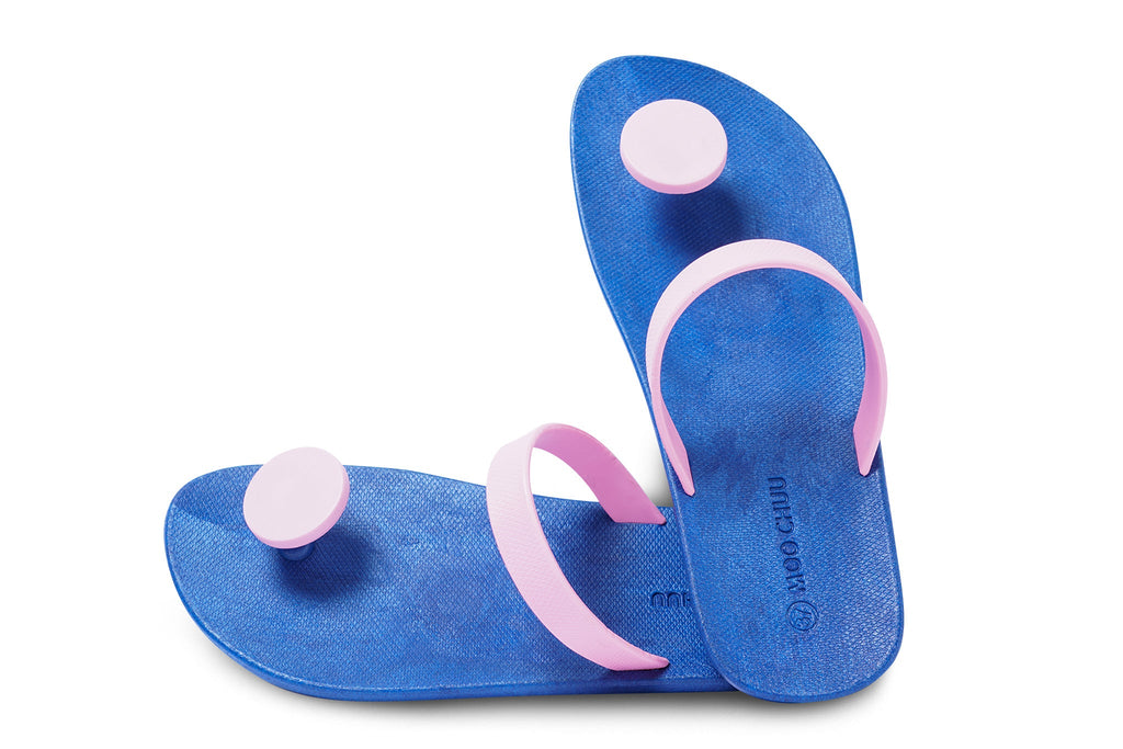 Sweety Dot Blue Sole Light Pink Strap