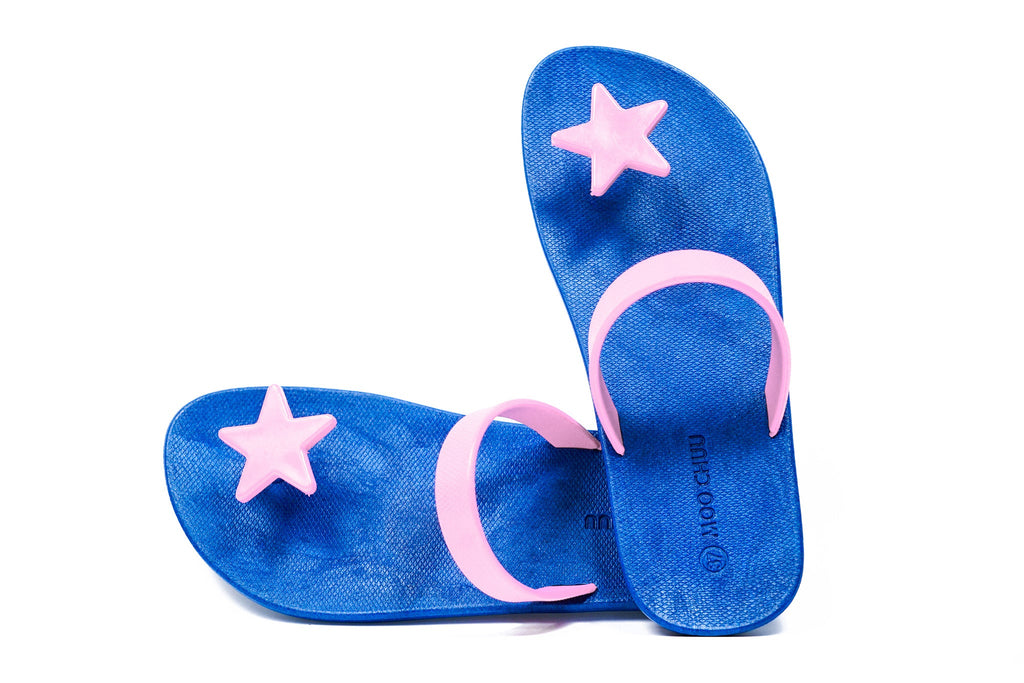 Sweety Star Blue Sole Light Pink Strap